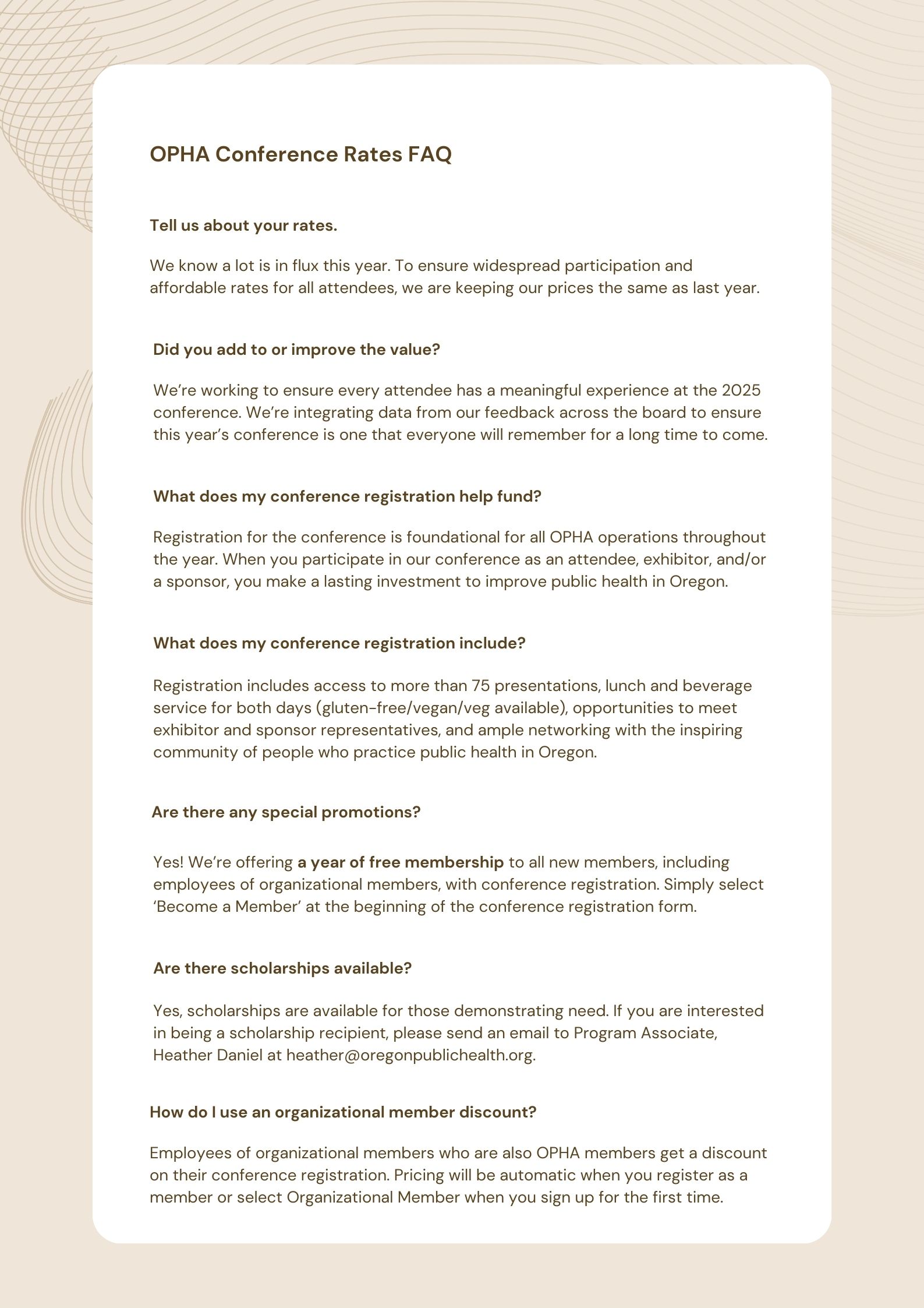 rates faq